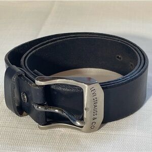 Levi’s Black Italian Leather Belt